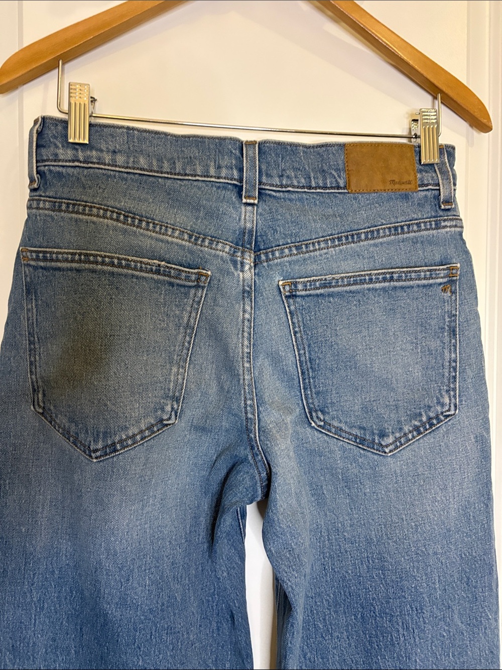 Madewell The Perfect Vintage Mid-Rise Wide-Leg Jean Almanza Wash Blue Size 27 - Picture 11 of 15